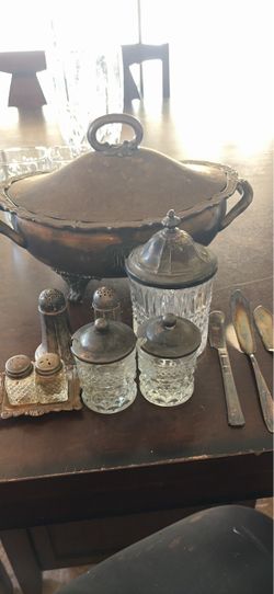 Antique Silverplate Serving Set Collection