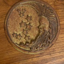 Crescent Man In The Moon And Stars Wall Hanging