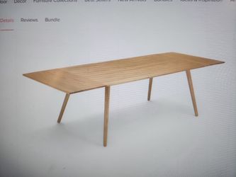 Seno  Oak 71" Extendable Table