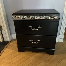 Cute Black Nightstand