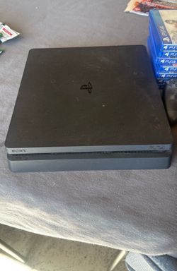 PS4 with controller