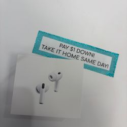 Apple Airpods Pro 3 Bluetooth Earbuds New - Pay $1 DOWN AVAILABLE - NO CREDIT NEEDED