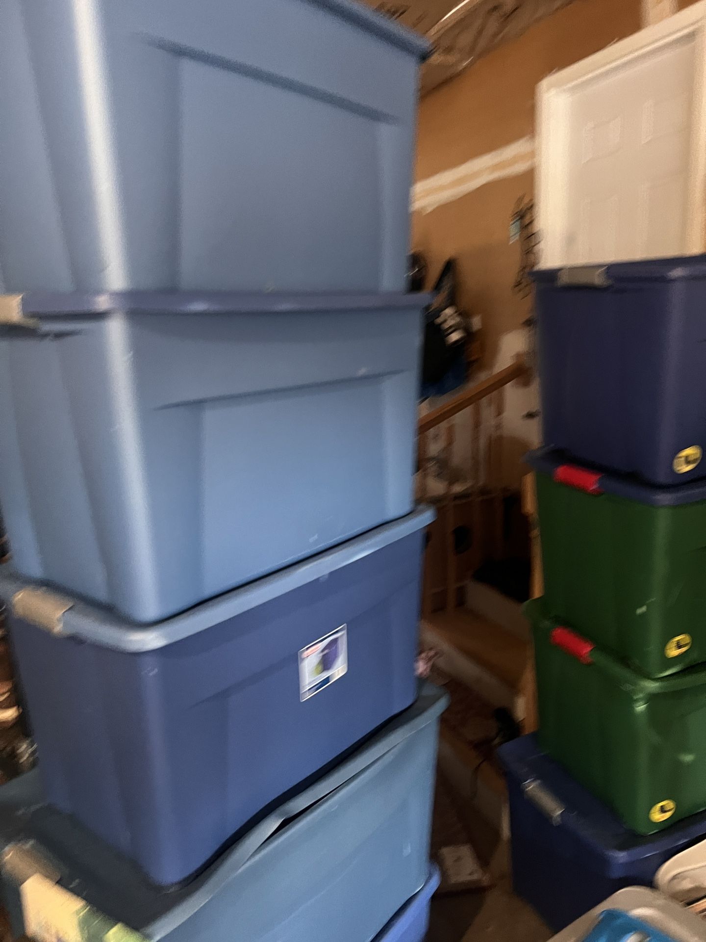 Sterlite  Storage Containers With Lids And Roller Wheels