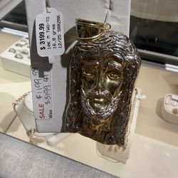 Gold 10k Jesus pendant