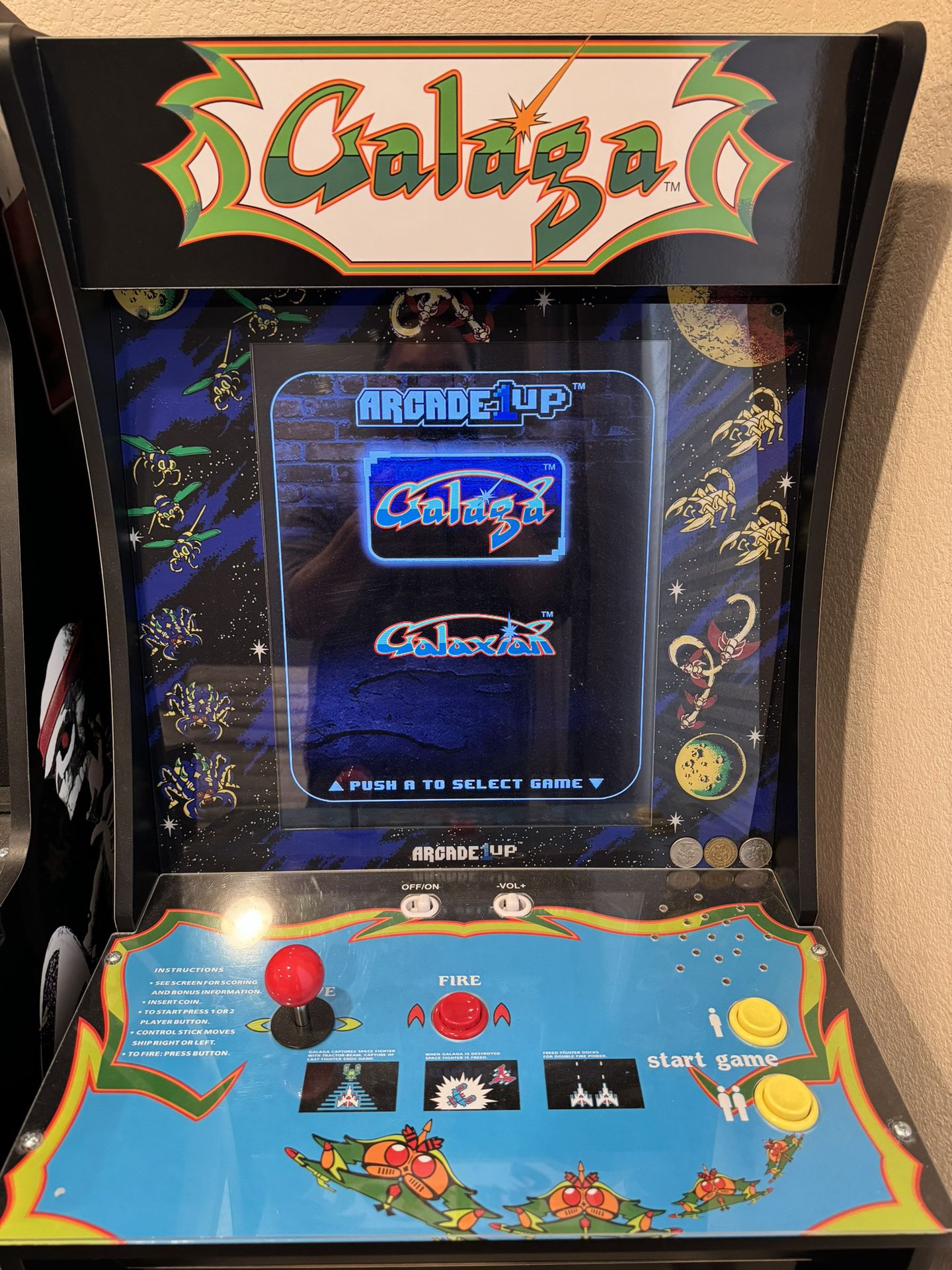 Galaga arcade 1up With Riser
