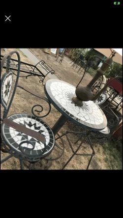 Patio Set 3 Pcs.heavy Heavy Pcs.