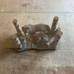 Wolf Coffee Table. Roughly 4’ By 2 1/2’