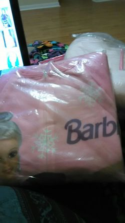 New in bag Barbie blanket sleeper size small 4-5