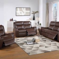 ✅️✅️ 2 pc set ✅️ Sofa and love seat, arms w / Holder Cup Holders , Faux Leather ✅️✅️ Recliner Chair Not Included ✅️✅️✅️