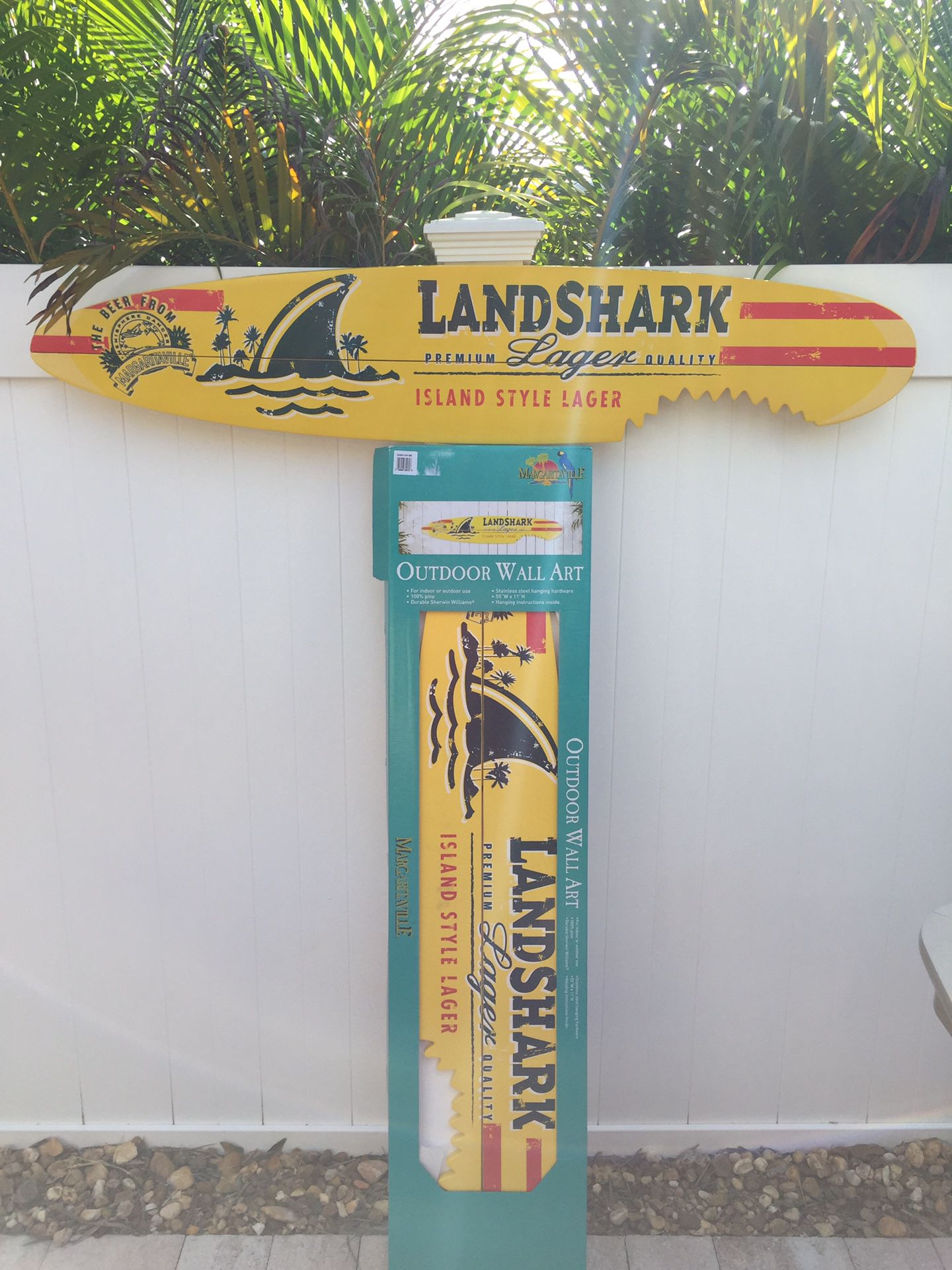 Margaritaville Beer Sign (Surfboard)LandShark New In Box