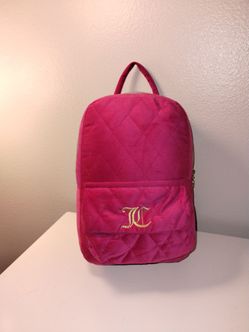 Juicy Couture Pink Quilted Backpack Shape Decorative Throw Pillow Y2k Style