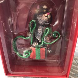 Kurt S Adler Linnea Cat With Ribbon Christmas Ornament In Original Box