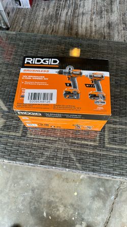 RIDGID R9208 is an 18V Brushless Cordless 2-Tool Combo Kit
