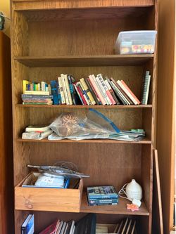 Enormous dark adjustable bookshelf