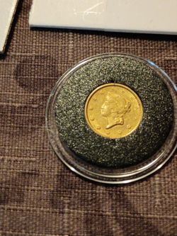 1851 $1 gold coin
