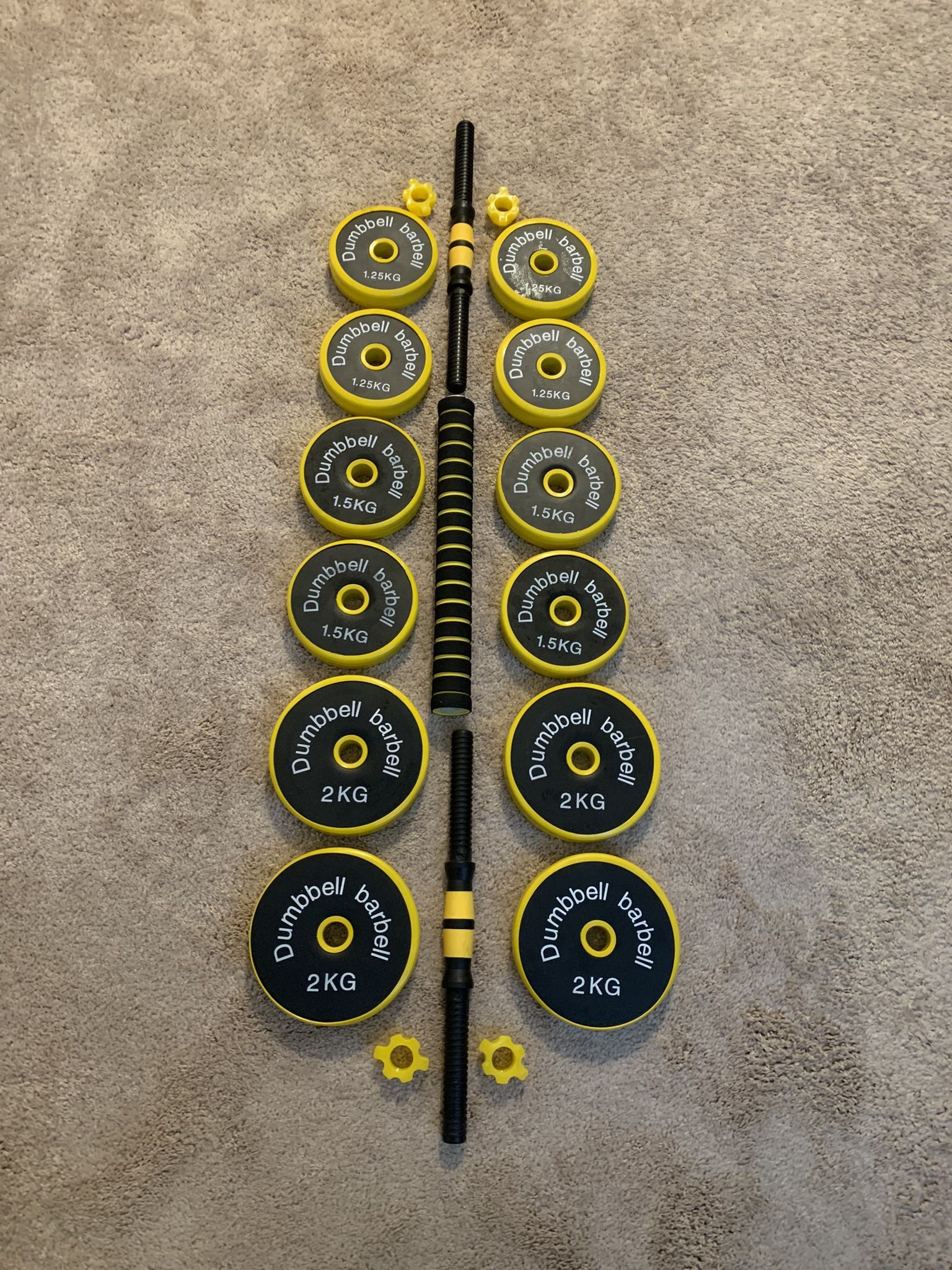 Adjustable Dumbbell and Barbell Set
