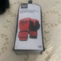 Red Everlast Boxing Gloves 