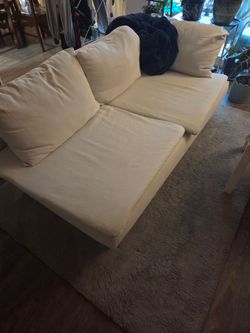 Small white couch