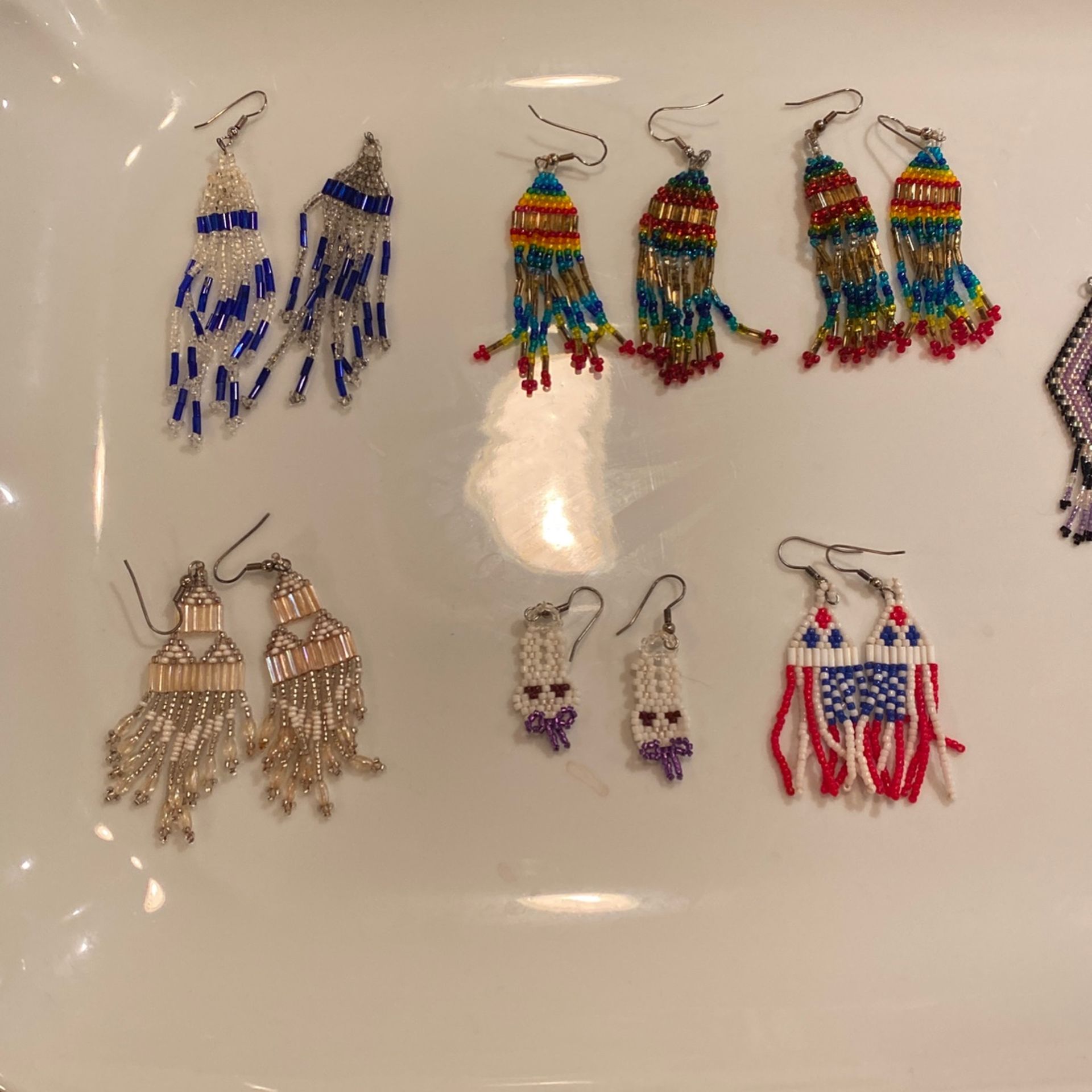 Hand Beaded Earrings