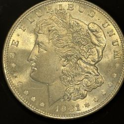 1921 Morgan Silver Dollar – Brilliant Uncirculated Look – 90% Silver
