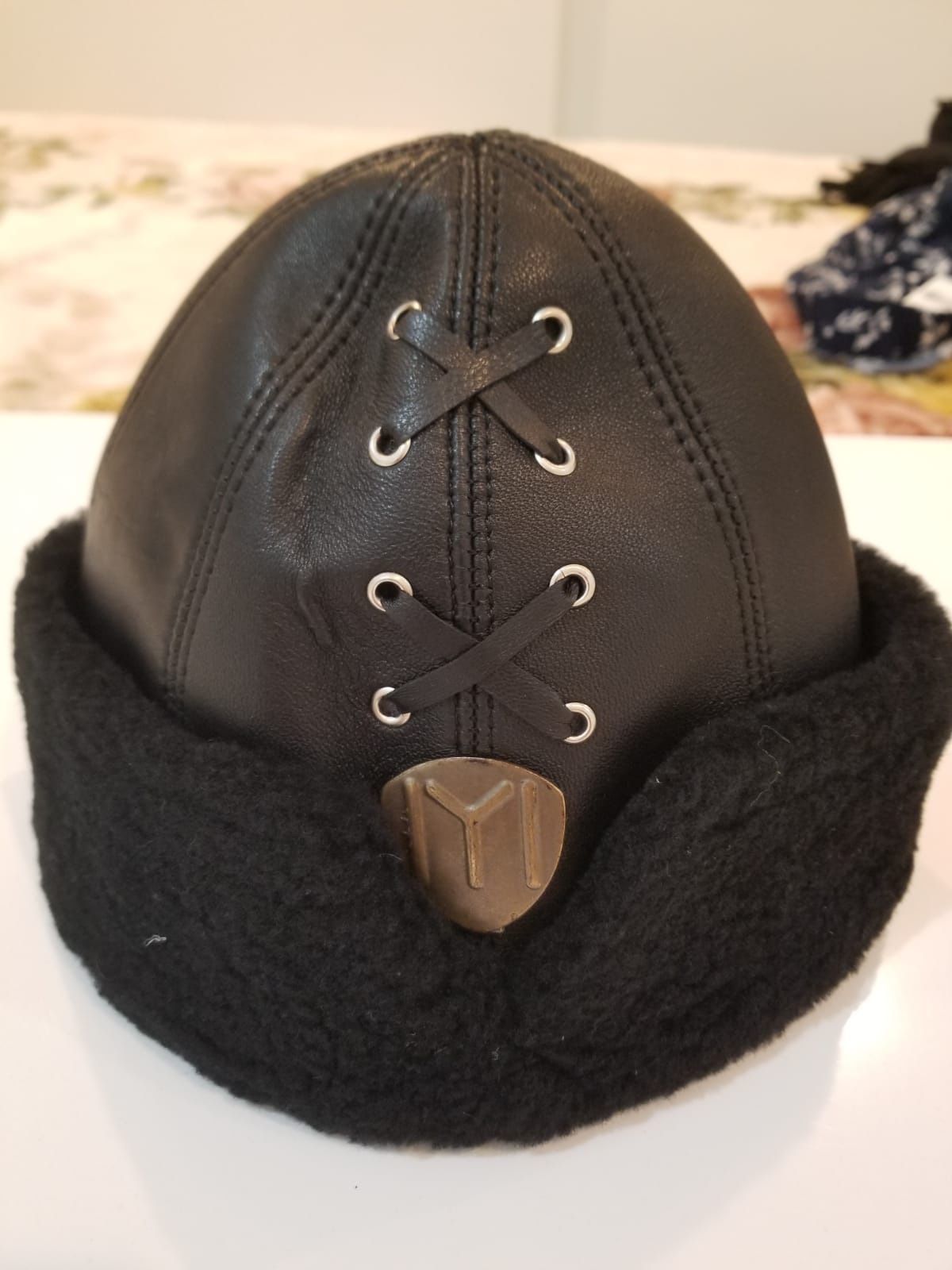 Leather hat