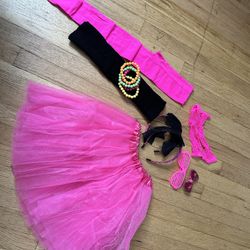 New 80’s Girl Outfit Halloween Girls Med