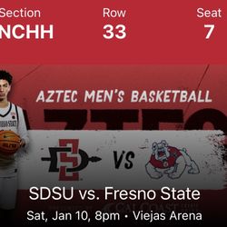 Aztecs vs Fresno - 2 Tickets 
