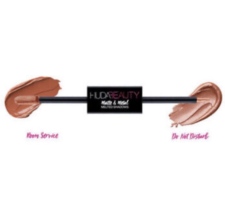 HUDA Beauty Matte & Metal Melted Liquid Eyeshadow Room Service & Do Not Disturb