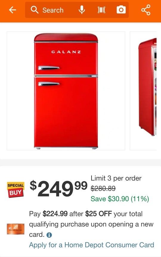 GALANZ RETRO MINI FRIDGE. for Sale in San Diego, CA OfferUp