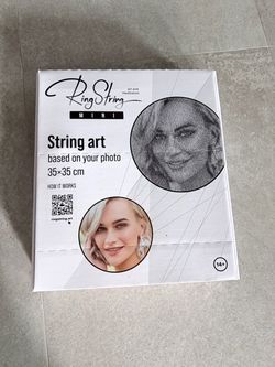 RingString Mini String Art Kit 35x35cm