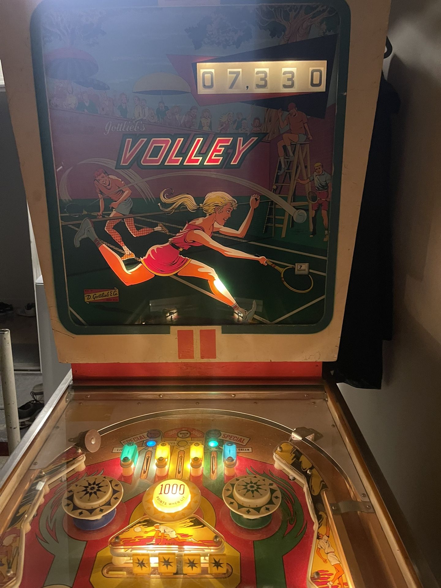 1976 Gottlieb VOLLEY Pinball – Fully Working – Classic EM Machine