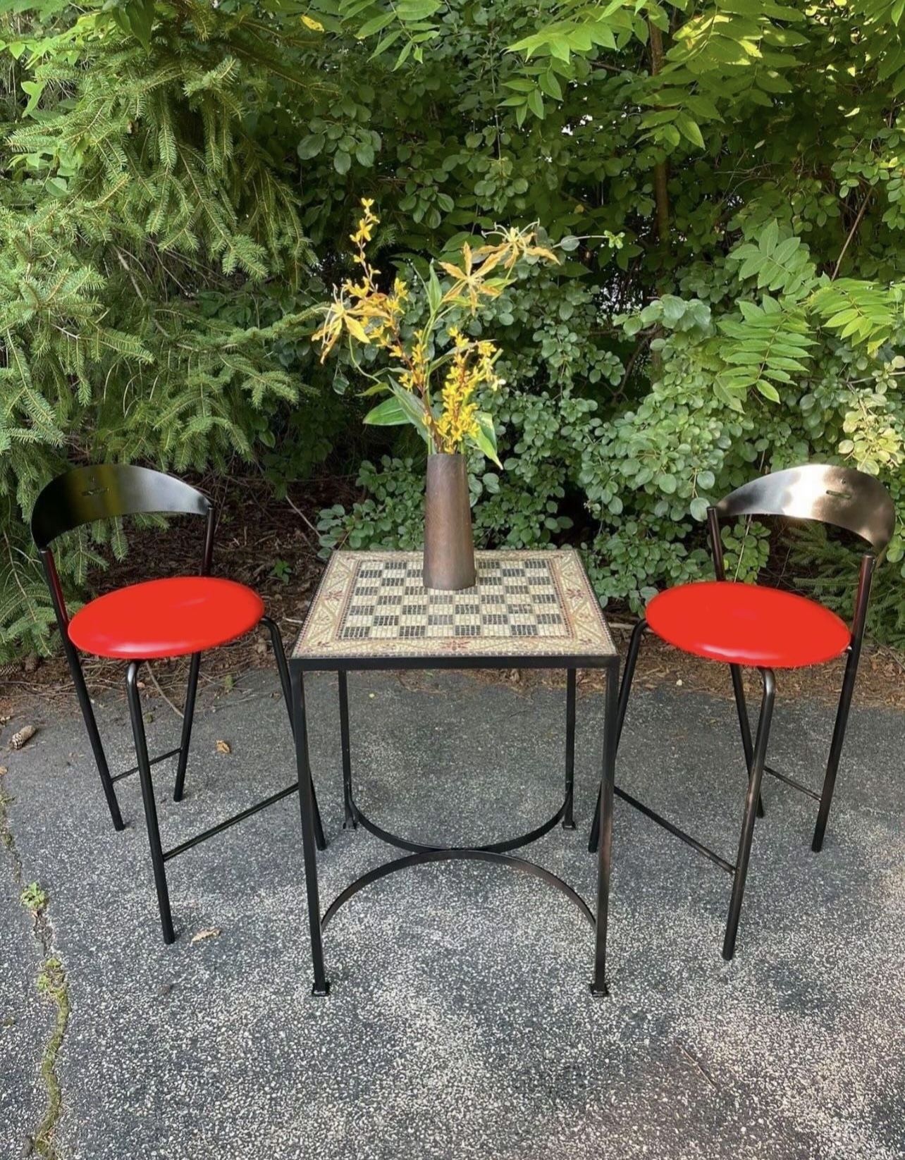 Beautiful Wrought Iron Bistro Set