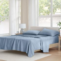 Twin Sheet Set Blue 3 Pieces