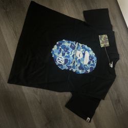 1:1 blue bape shirt