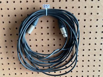 25 ft Professional  XLR Cable  Neutrik Connectors – Made in USA