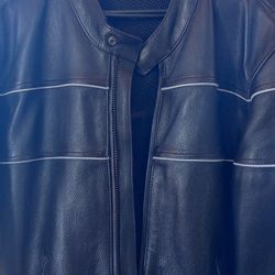Wilson Leather Motorcycle Jacket Size Large 