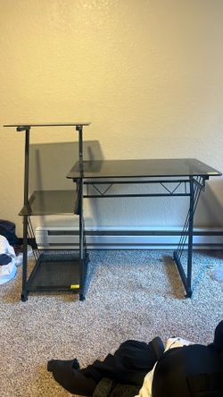 Glass desk