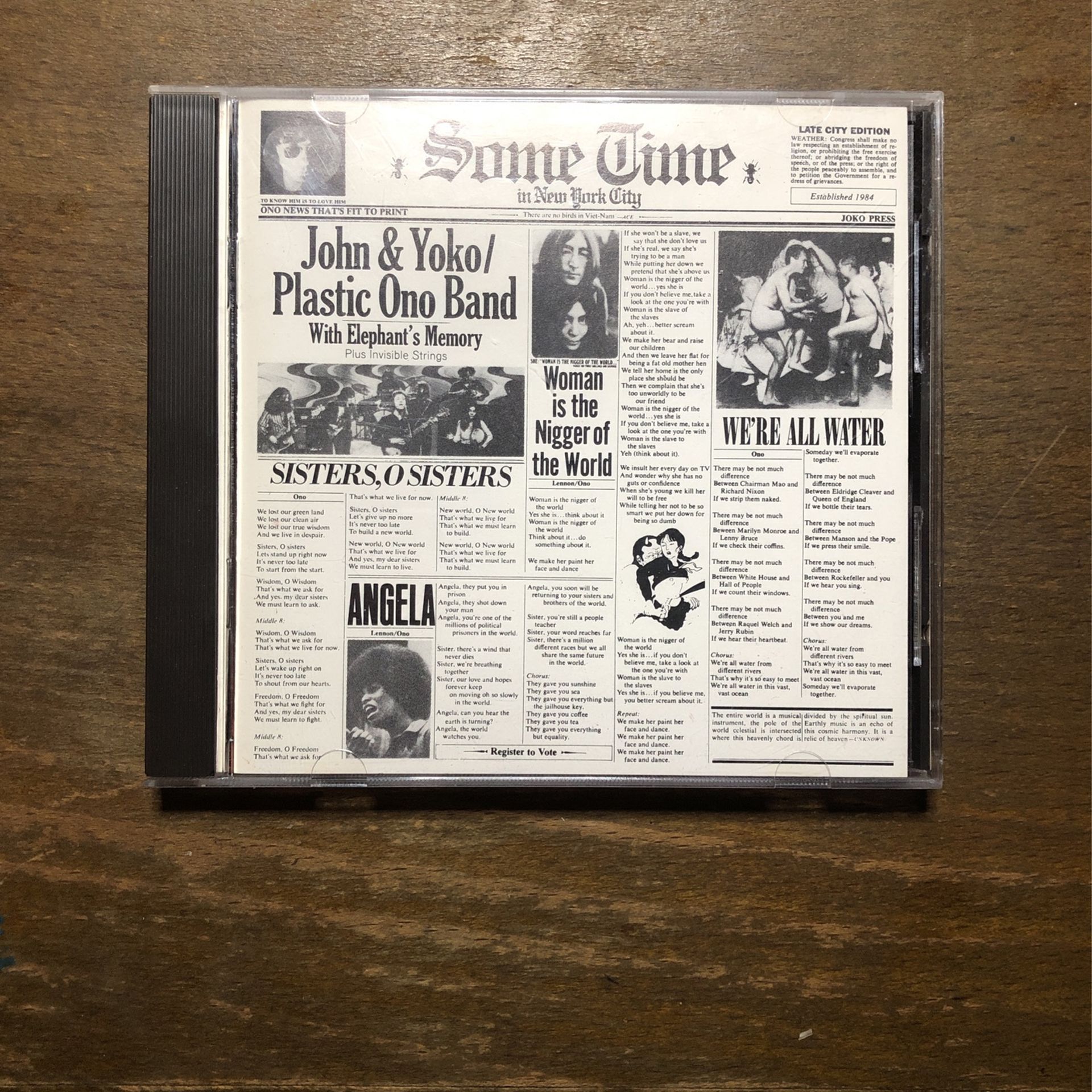 John & Yoko Plastic Ono Band Sometime In New York City CD