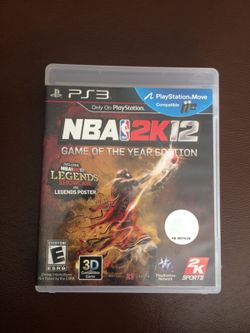 NBA 2k12 PS3 game