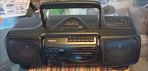 Is the sanyo the stereo system it's CD and tape player