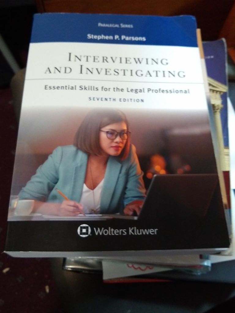 Interviewing And Investigating 7th Edition