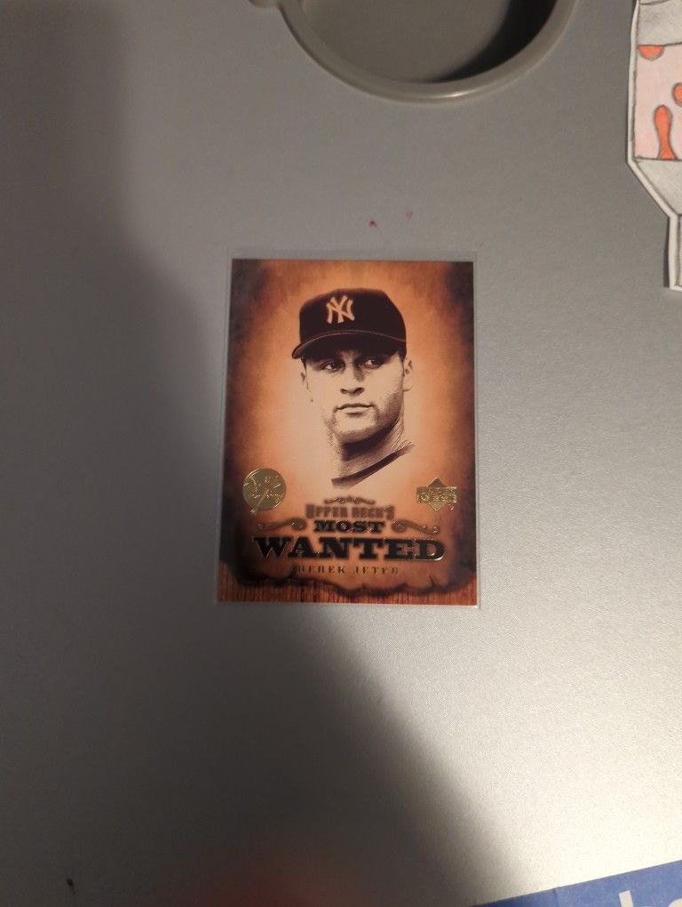 Derek Jeter Upper Deck Most Wanted Card 2001