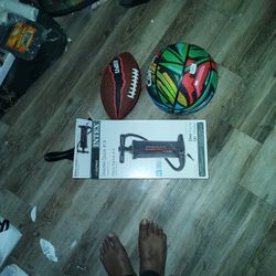 Bundle Pack -Football/BasketBall/Air Mattress Pump