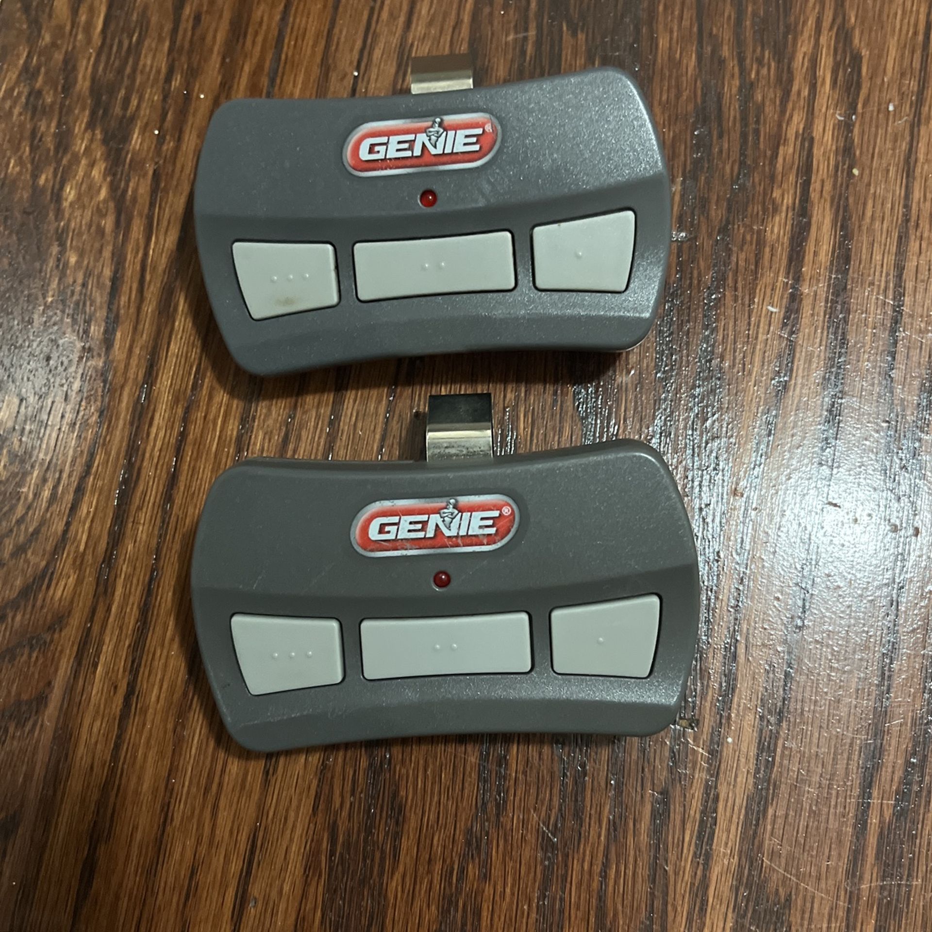 Genie Three Button Garage Door Remotes (2)