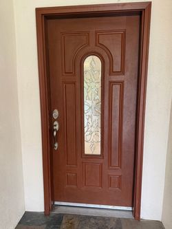 Wood Front Entry Door- pre hung