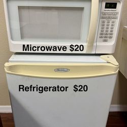 Micro and fridge