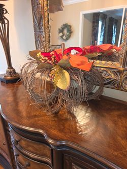 Large Pumpkin Decor / Tabletop Centerpiece