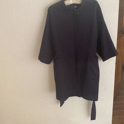 H&M Coat Size Small Dark Navy Blue