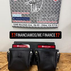 B9920 OCCIDENTAL LEATHER Iron Workers Bolt Bag BLK(CADA UNA)**(FINANCIAMOS/WE FINANCE)**