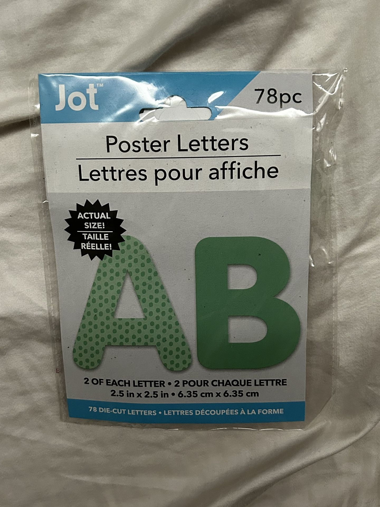 Jot Die-Cut Poster Letters, 2.5 in.